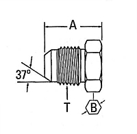 900599 37º Flare Plug